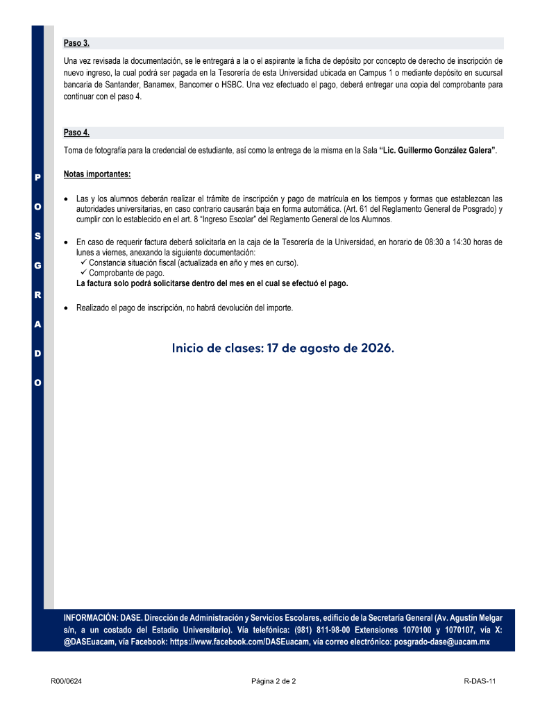 R-DAS-11 Convocatoria de Inscripción de Nuevo Ingreso Posgrados de Investigación 26-1_2